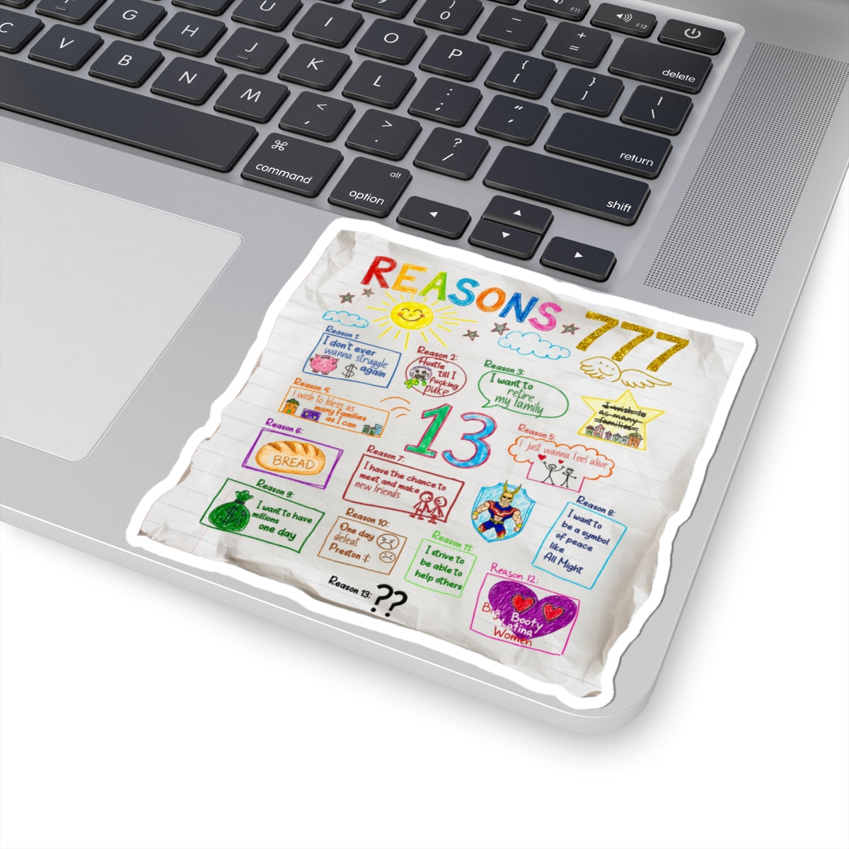 REASONS - Sticker